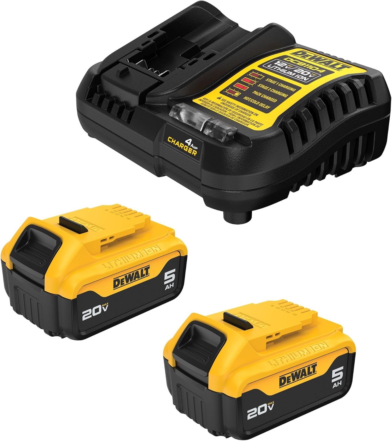 DEWALT 20V MAX* 5Ah Battery Kit